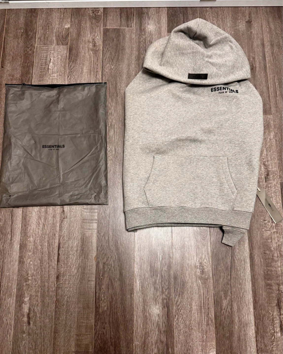 New Fear of God Hoodie Grey with dust bag