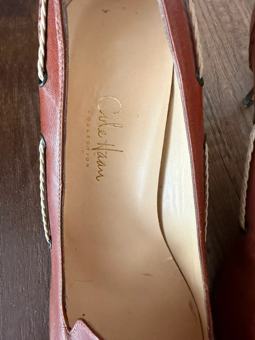 Cole Haan Tan Leather Tassel Heels - photo 5