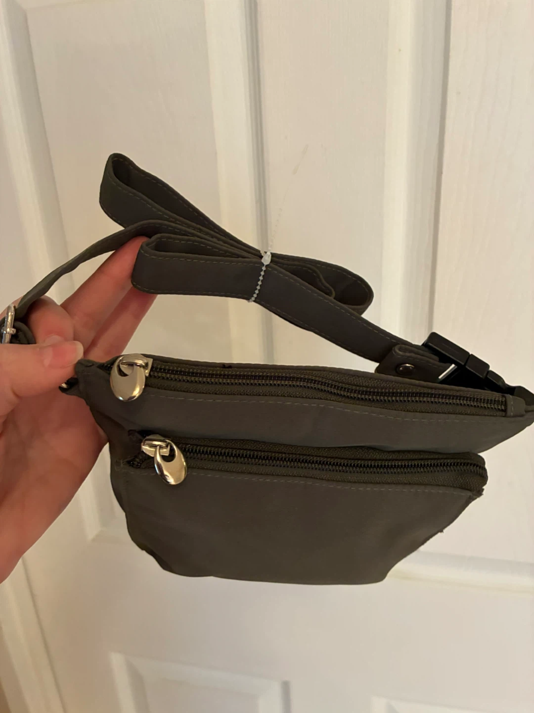 Olive Green Belt Bag with Adjustable Strap - photo 2