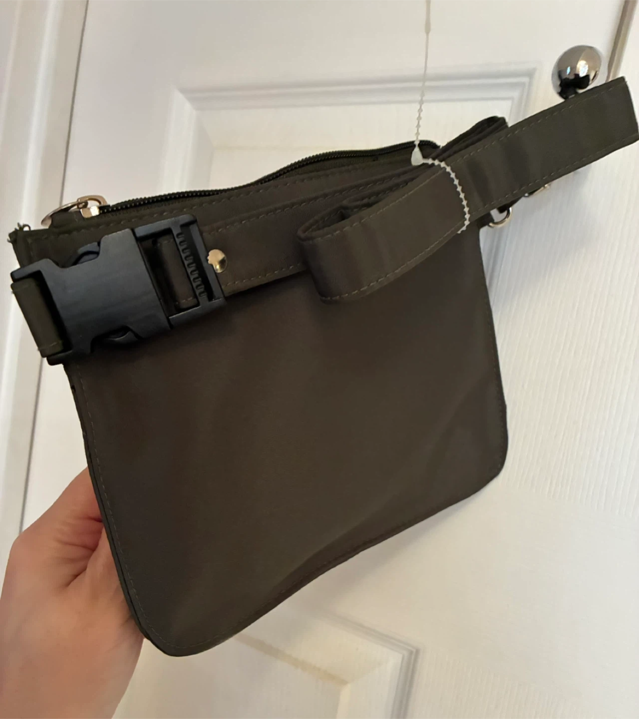 Olive Green Belt Bag with Adjustable Strap - photo 4