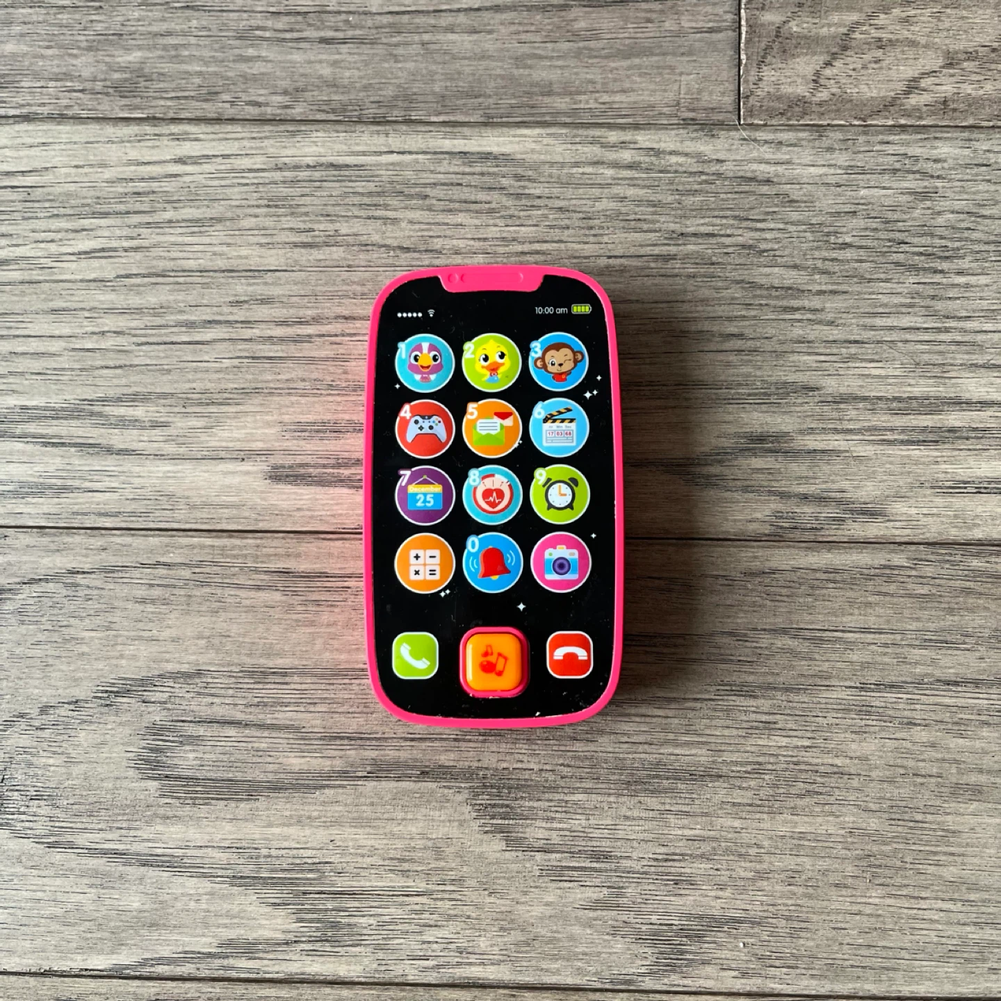 Pink Toy Cell Phone with App Icons