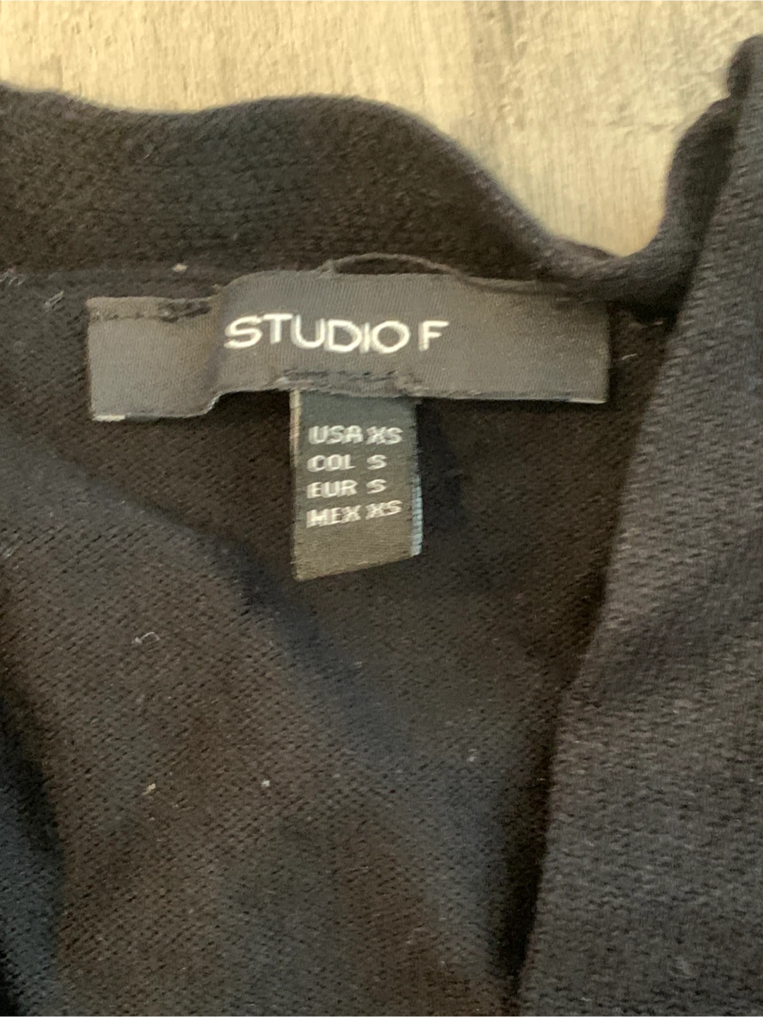 STUDIO F Black Cardigan with Fur Cuffs - photo 4