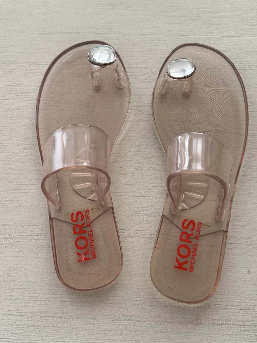 Michael Kors Jelly Flip Flop Sandals