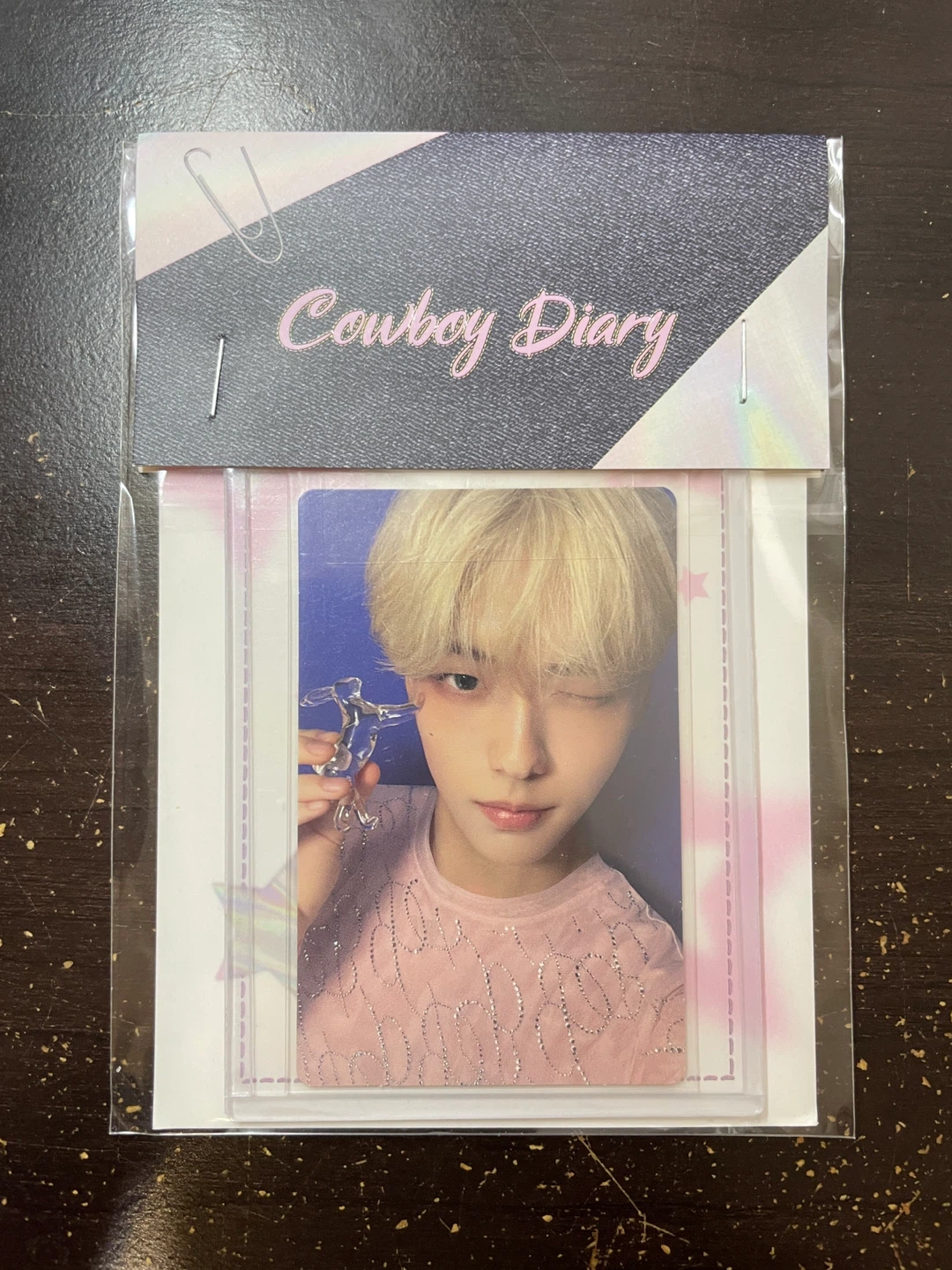 TXT temptation lullaby soobin glass bunny photocard kpop