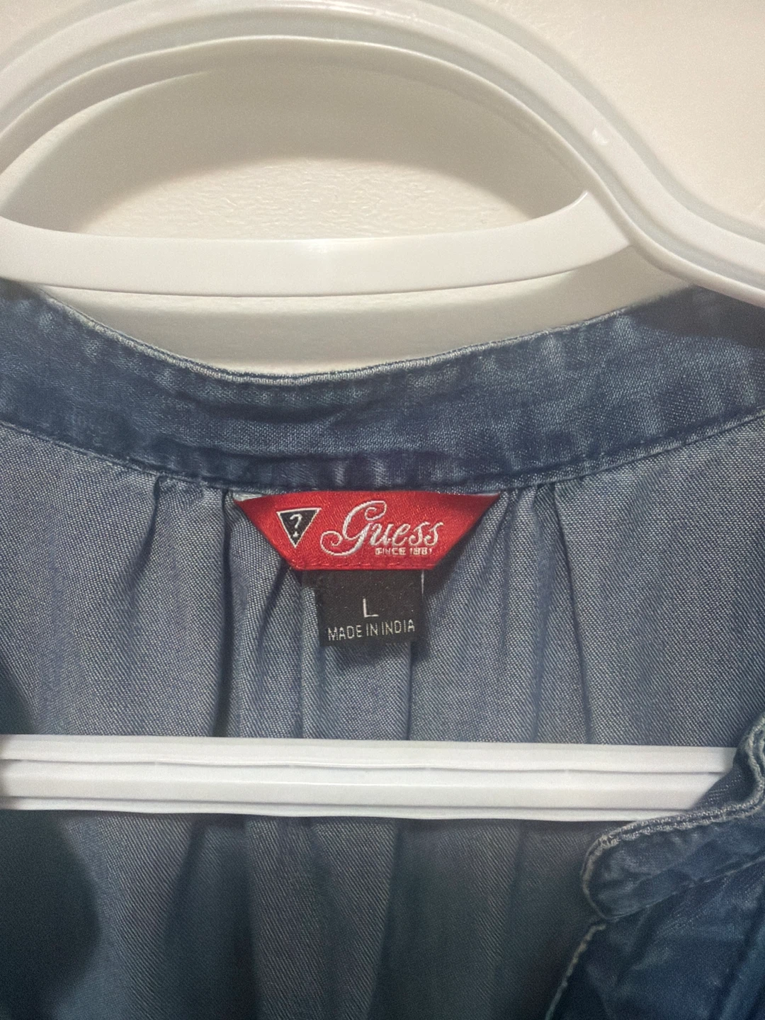Guess Sleeveless Denim Dress - Size L - photo 2