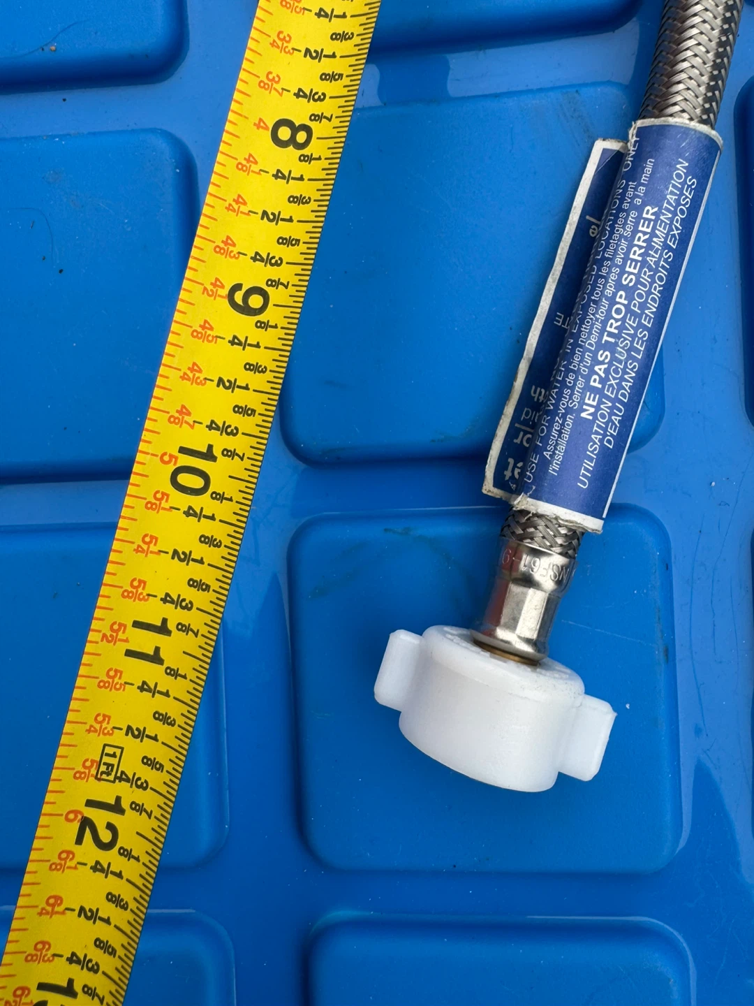 Toilet Connector 12 inch Stainless Steel Braided Hose - photo 2
