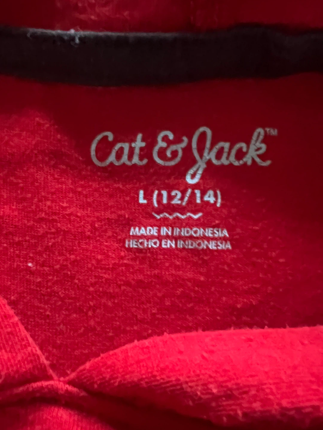 Cat & Jack Red Shark Sequin Hoodie L (12/14) - photo 4