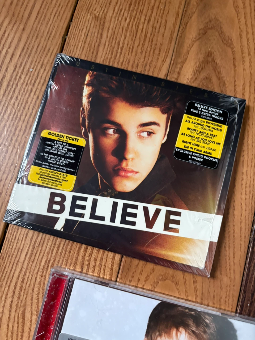 Justin Bieber Album CD sealed 2011 2012 believe deluxe - photo 2