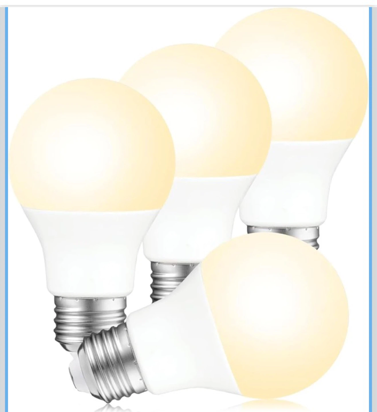 A19 LED Bulbs - 8.5W, 750lm, 2700K, Dimmable