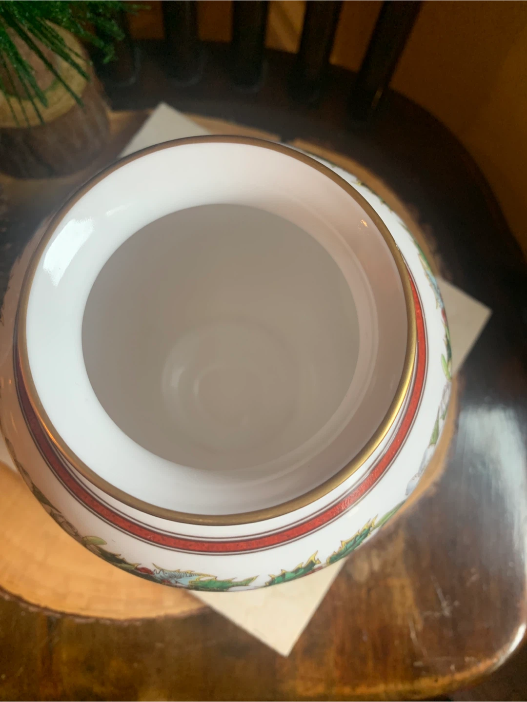 Spode Christmas Rose Vase Fine Bone China England - photo 3