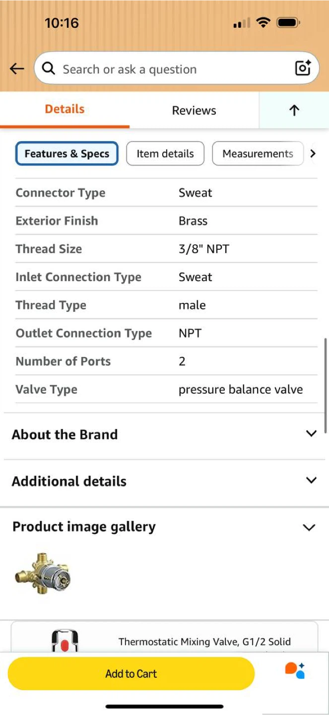 Peerless PTR188700-UNWS Pressure Balance Valve Body – NEW 🔧🚿 - photo 4