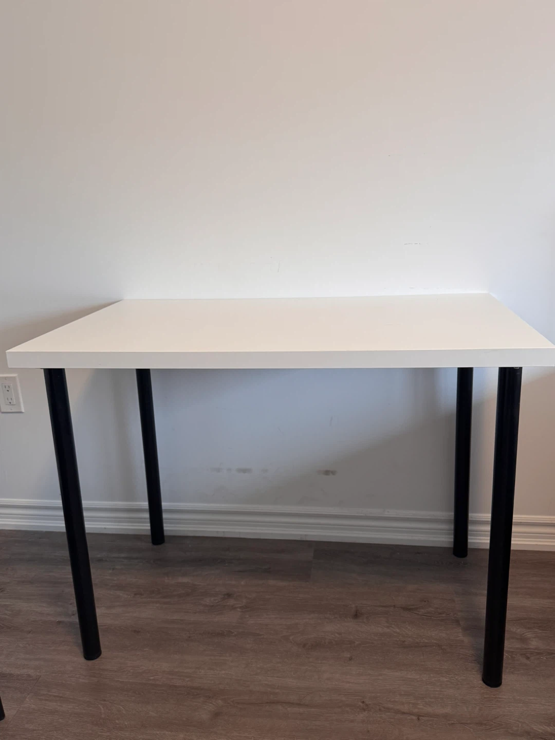 IKEA White desk/table with Black Legs