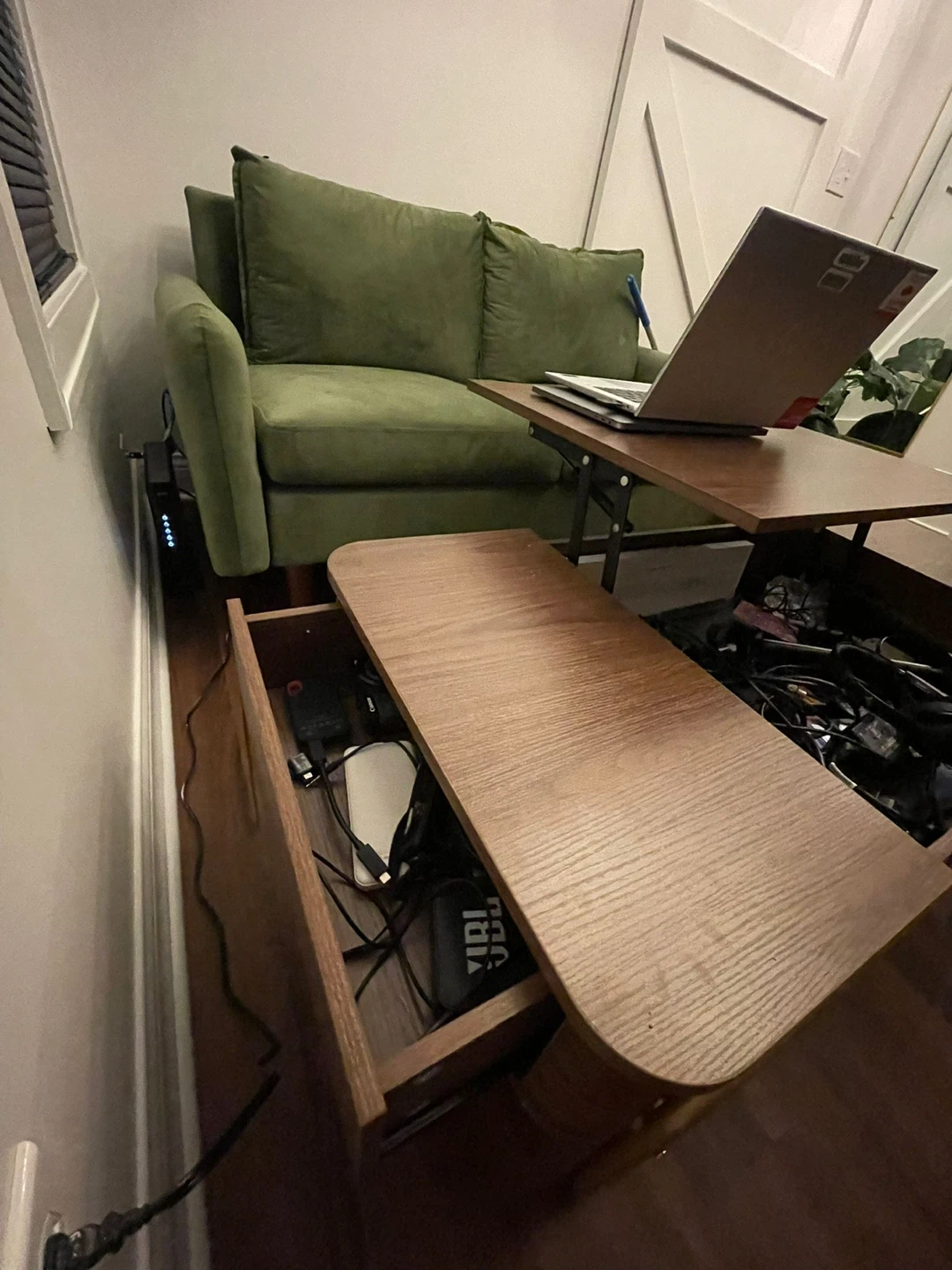 Lift Top Coffee Table with Storage Drawers - photo 3