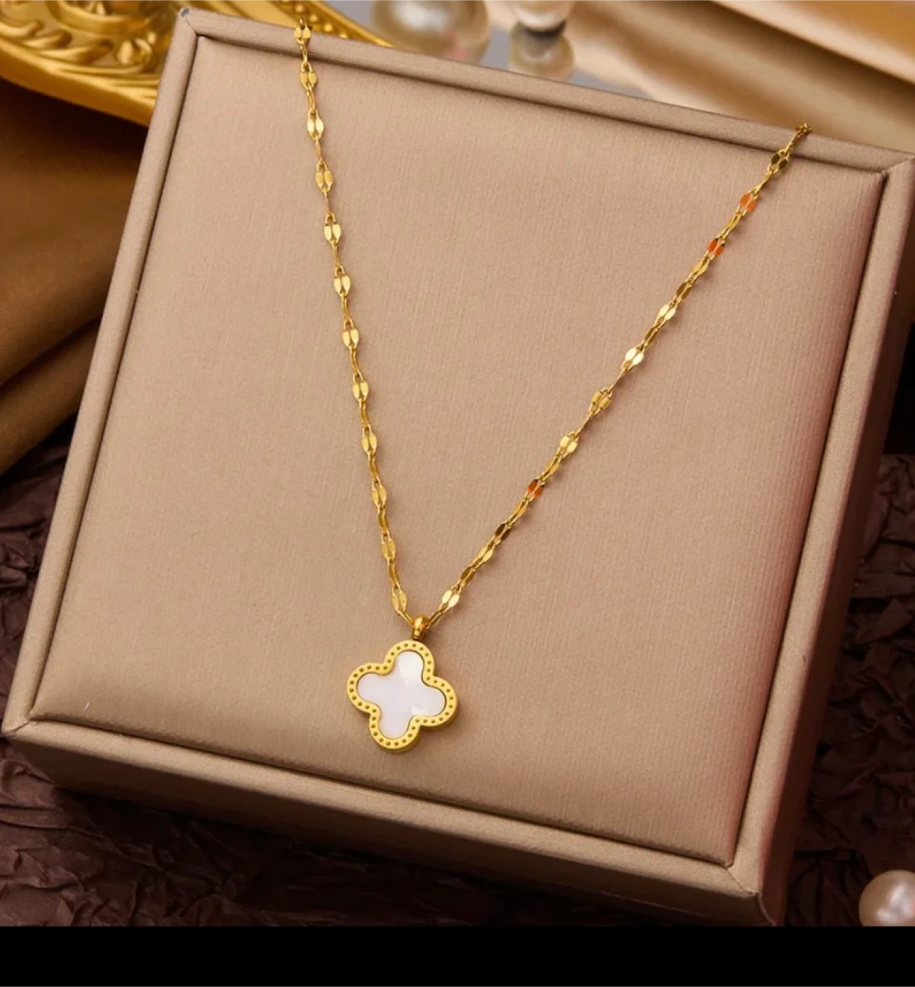 Collier plaqué or femme acier inoxydable résistance à l’eau - photo 5