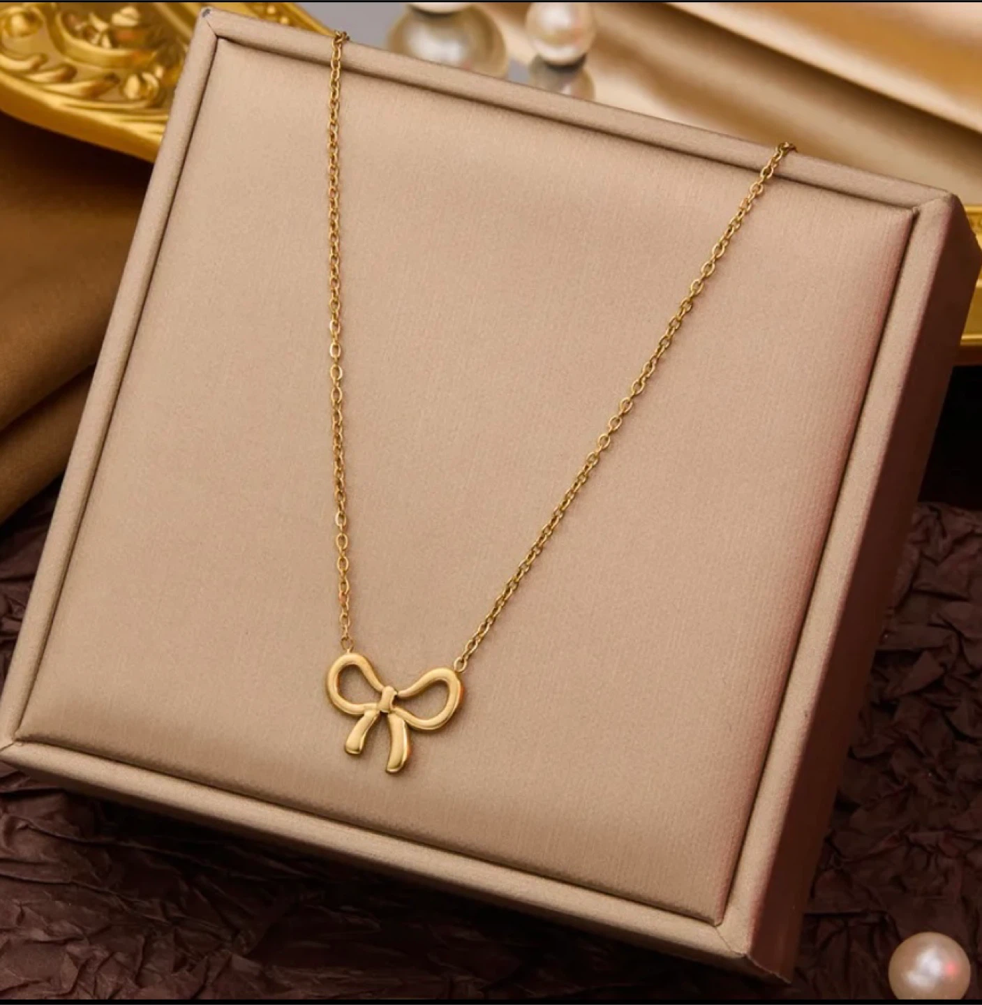 Collier plaqué or femme acier inoxydable résistance à l’eau - photo 3