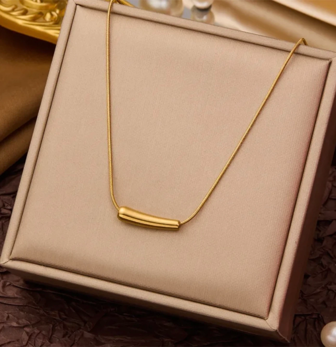 Collier plaqué or femme acier inoxydable résistance à l’eau - photo 4