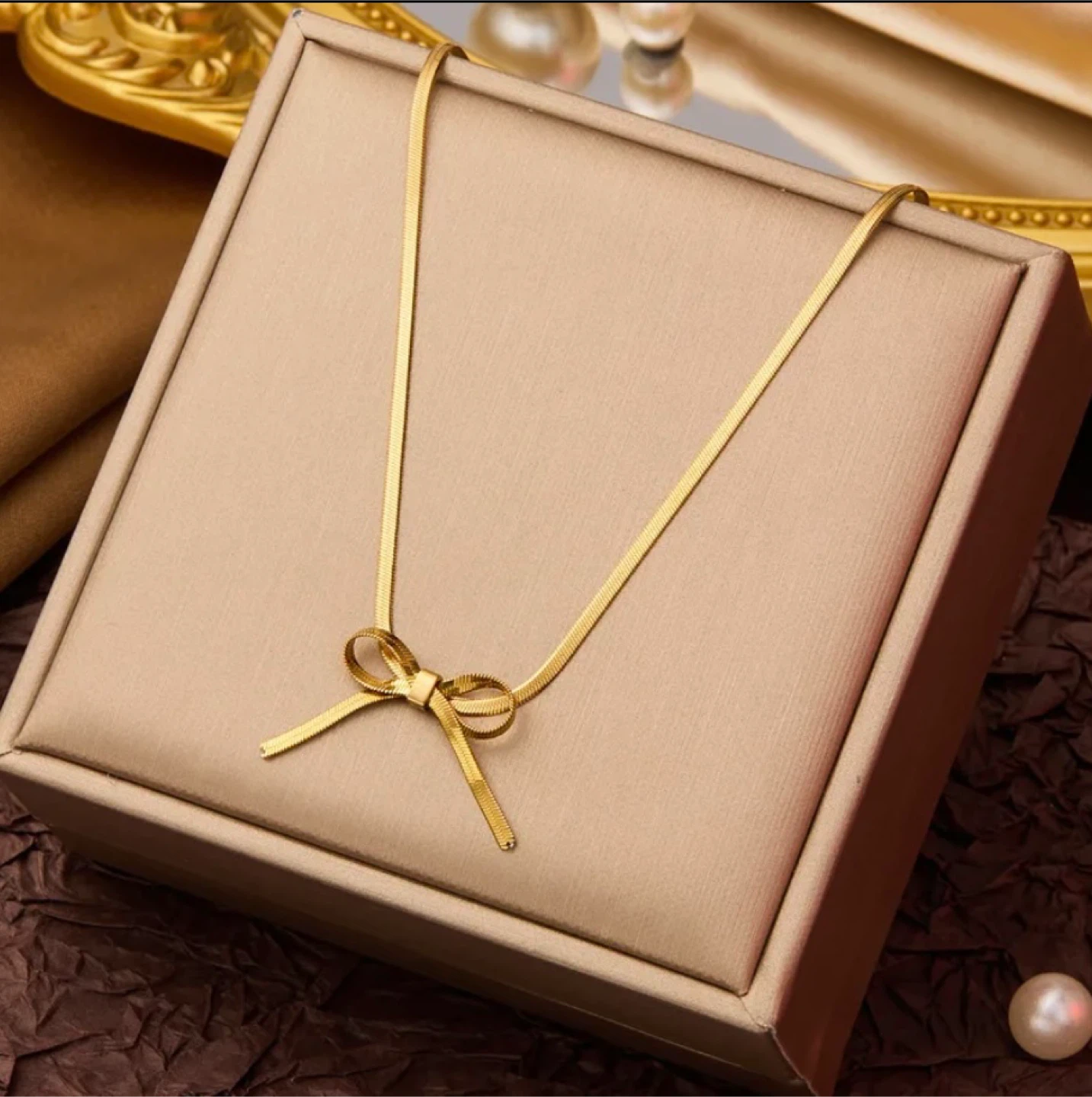 Collier plaqué or femme acier inoxydable résistance à l’eau