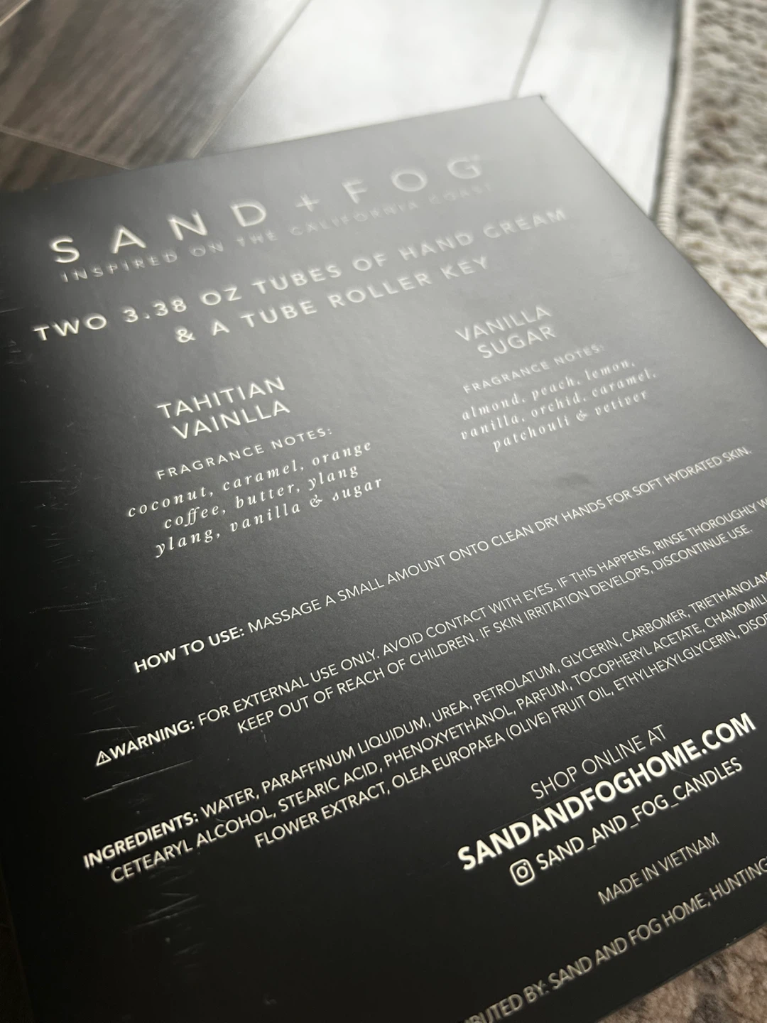 Sand&Fog 2 hand cream & roller key - photo 4
