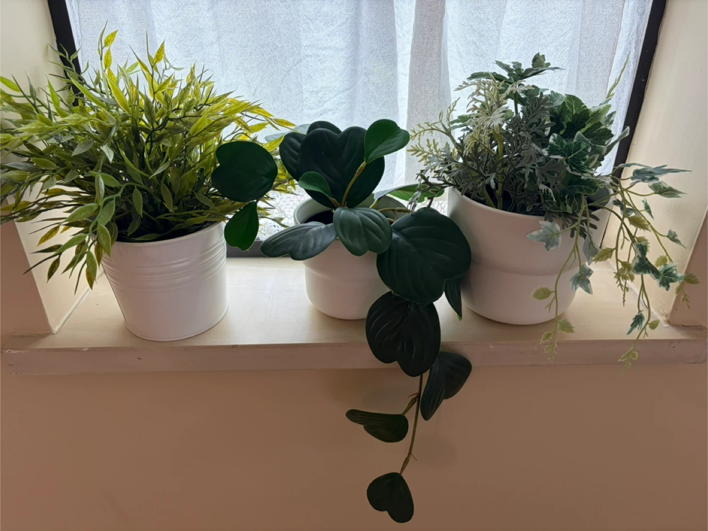 IKEA set of artificial plants with pots - good condition