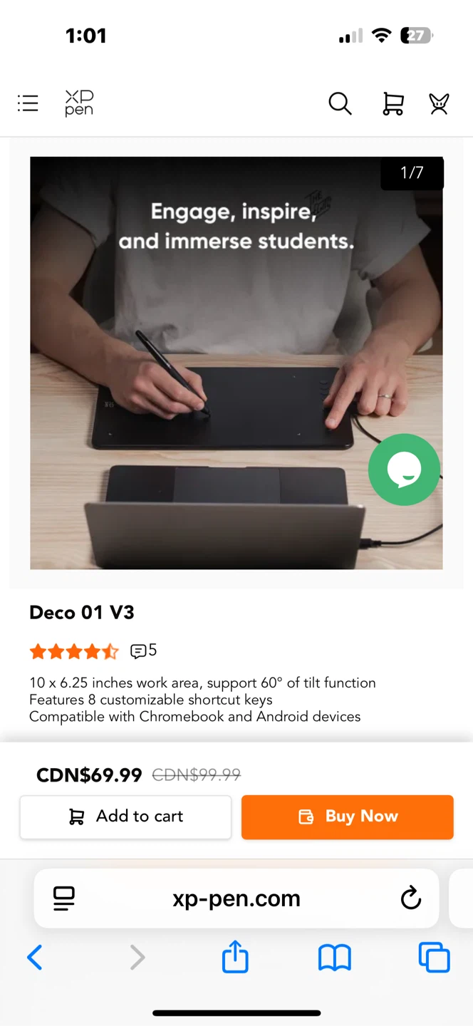 XP-Pen Deco 01 V3 Drawing Tablet - photo 2