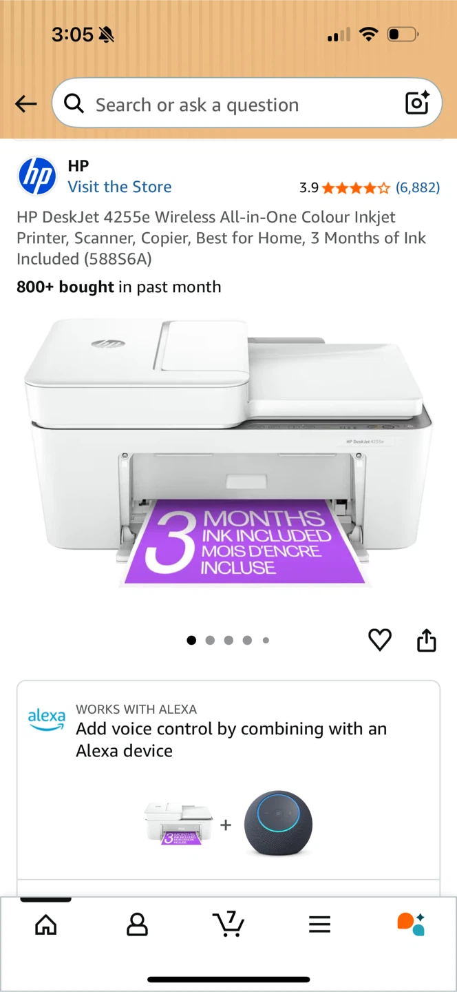 HP DeskJet 4155e Wireless All-in-One Printer - photo 3