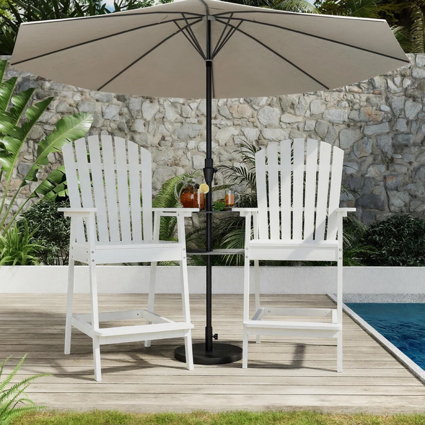 Outdoor Bar Height with Connecting Tray - photo 4