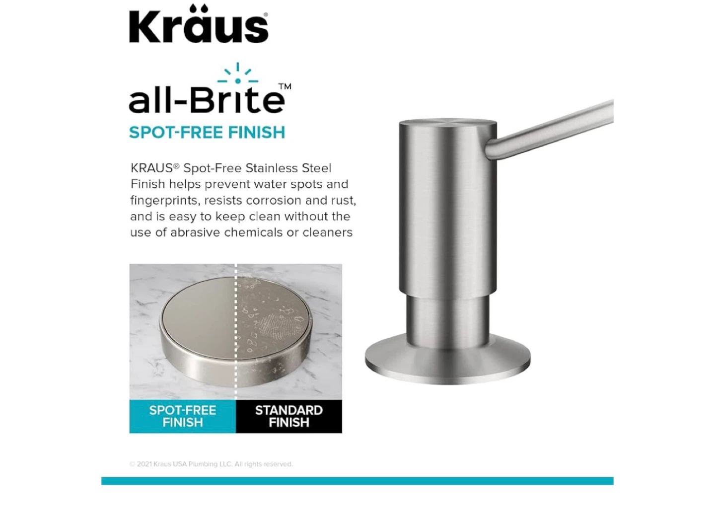 Kraus Spot-Free Stainless Steel Kitchen Soap Dispenser KSD-41SFS - photo 2