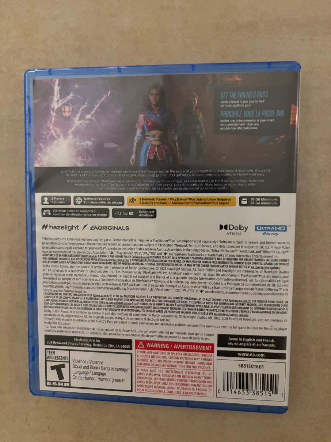 Split Fiction PS5 Video Game - photo 2