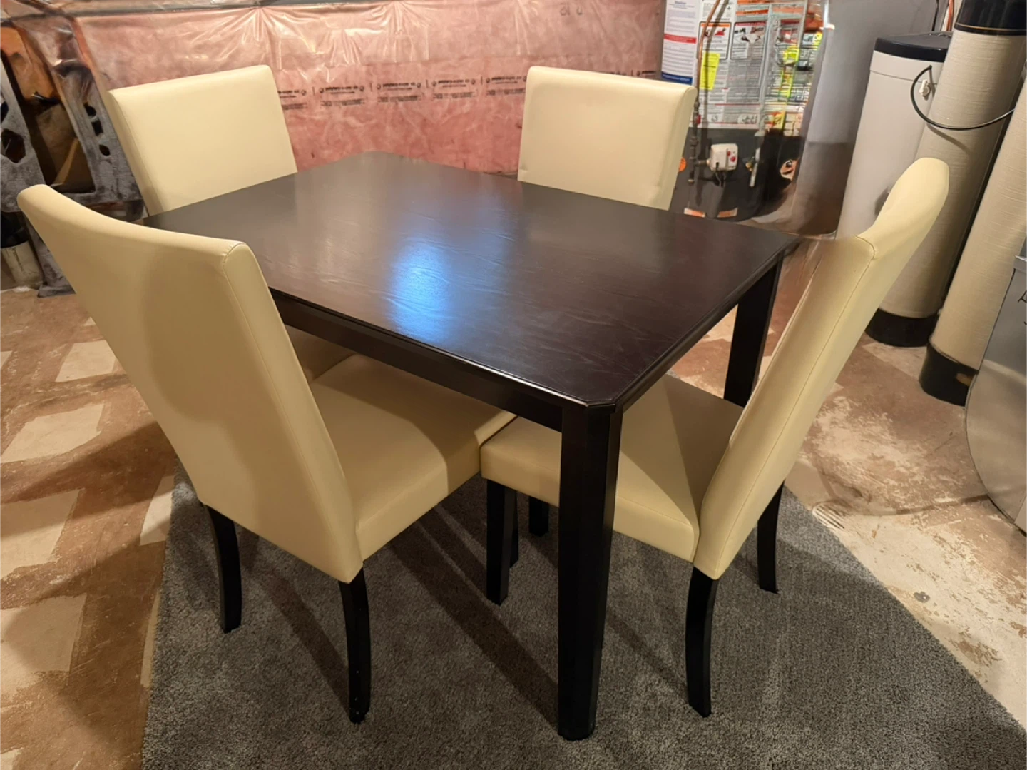 Dining Table Set with 4 Chairs