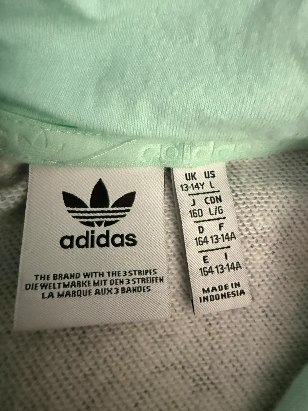 Adidas All Over Print Hoodie Girls Size L 13-14Y - photo 4
