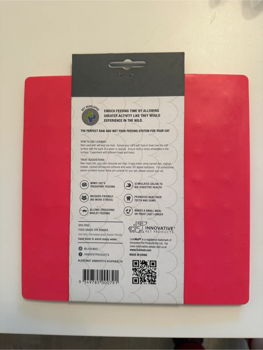 LickiMat Soother Pink Cat Food Mat - photo 2