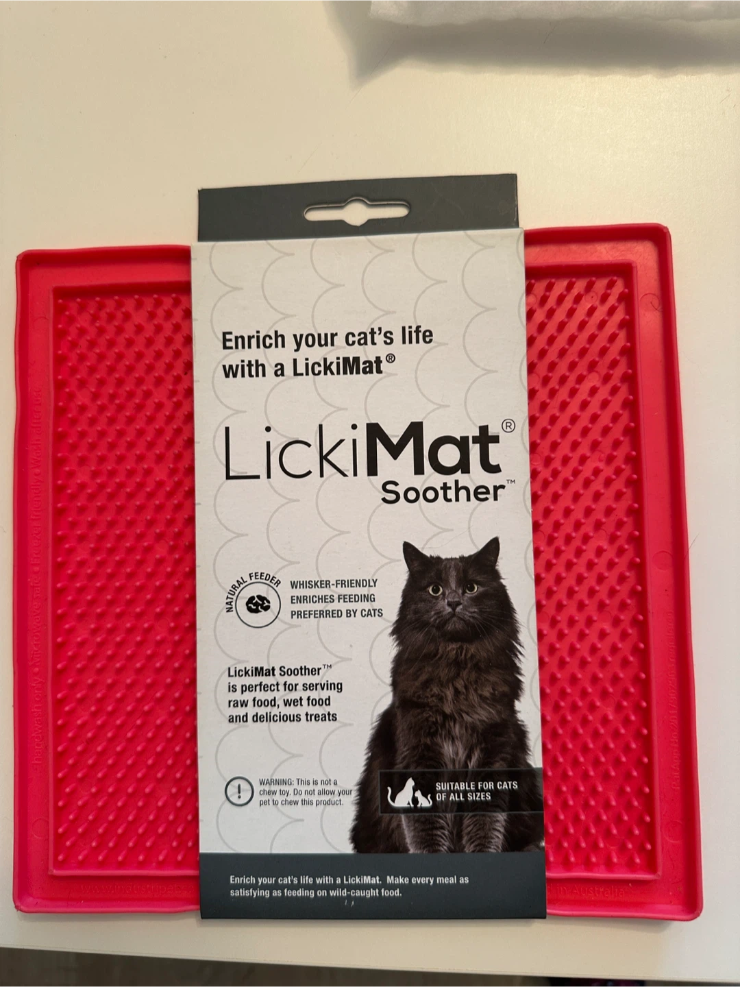 LickiMat Soother Pink Cat Food Mat