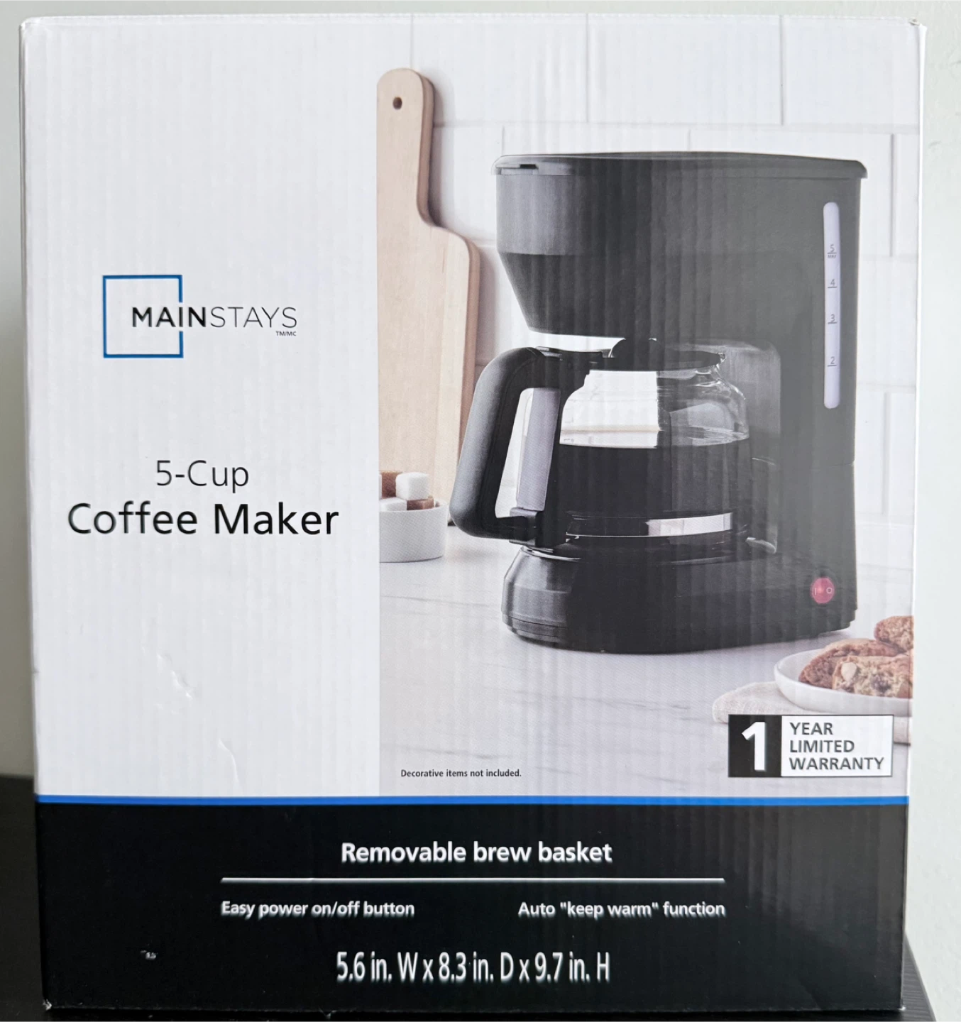 Mainstays 5-Cup Coffee Maker