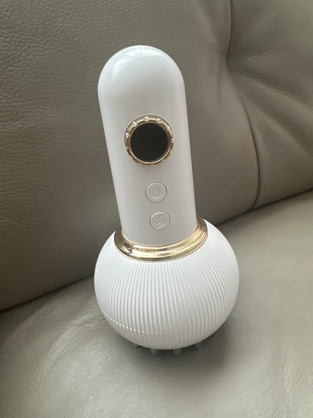 White Facial Cleansing Massager Tool