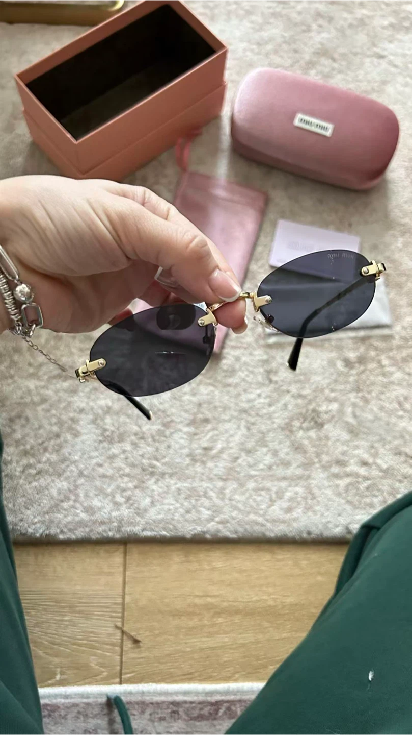 Miu Miu Oval Rimless Sunglasses - photo 3