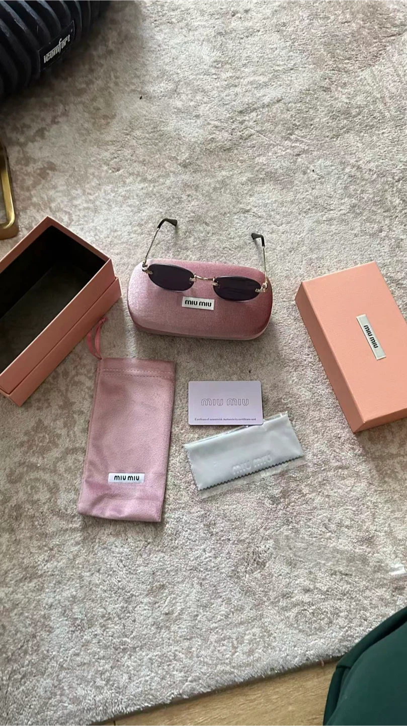 Miu Miu Oval Rimless Sunglasses - photo 2