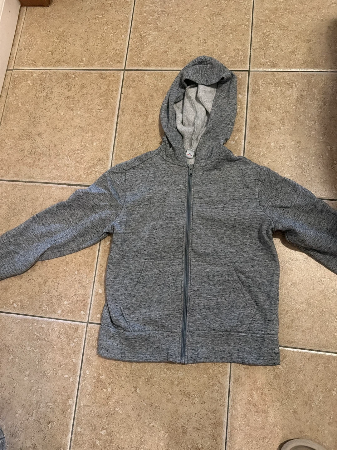 Gray Zip-Up Hoodie