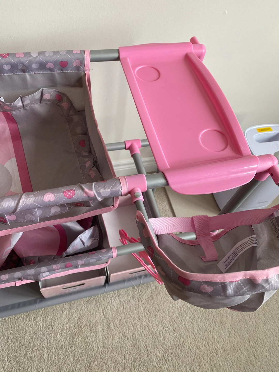 Doll Changing Table Crib and Storage Unit - photo 2