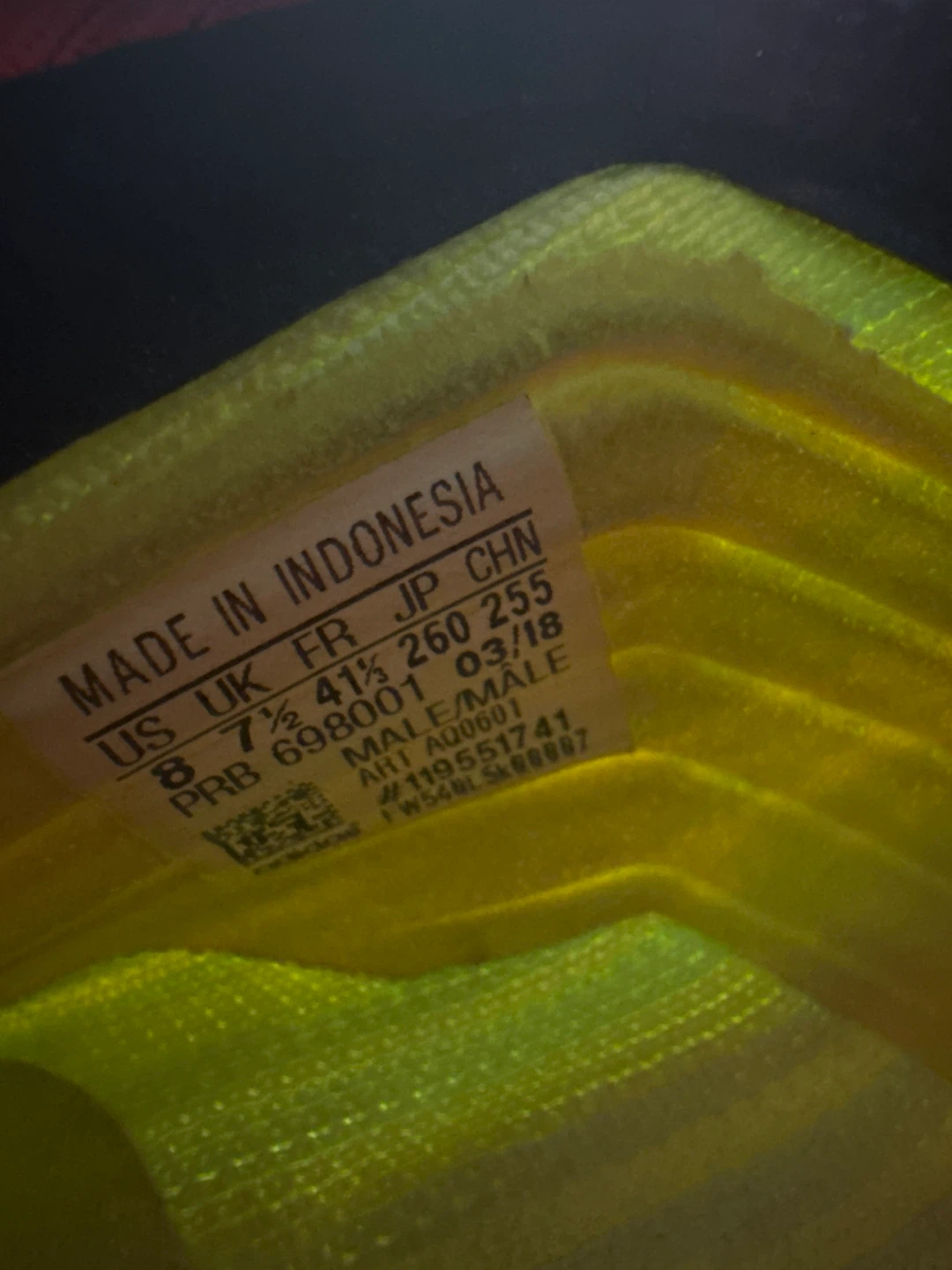Adidas Predator Soccer Cleats - Neon Yellow - Size 8 - photo 2