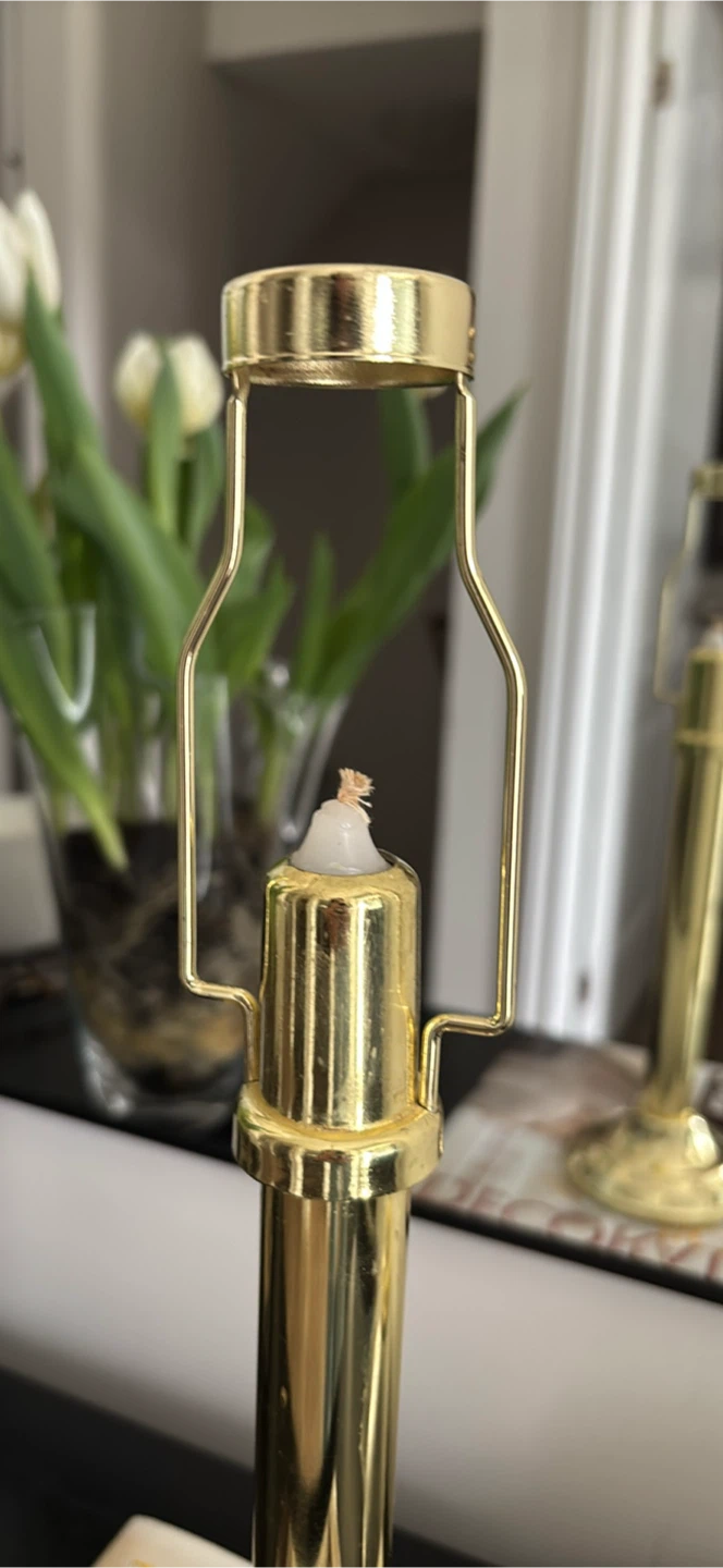 Gold Candle Lamp Base - photo 3
