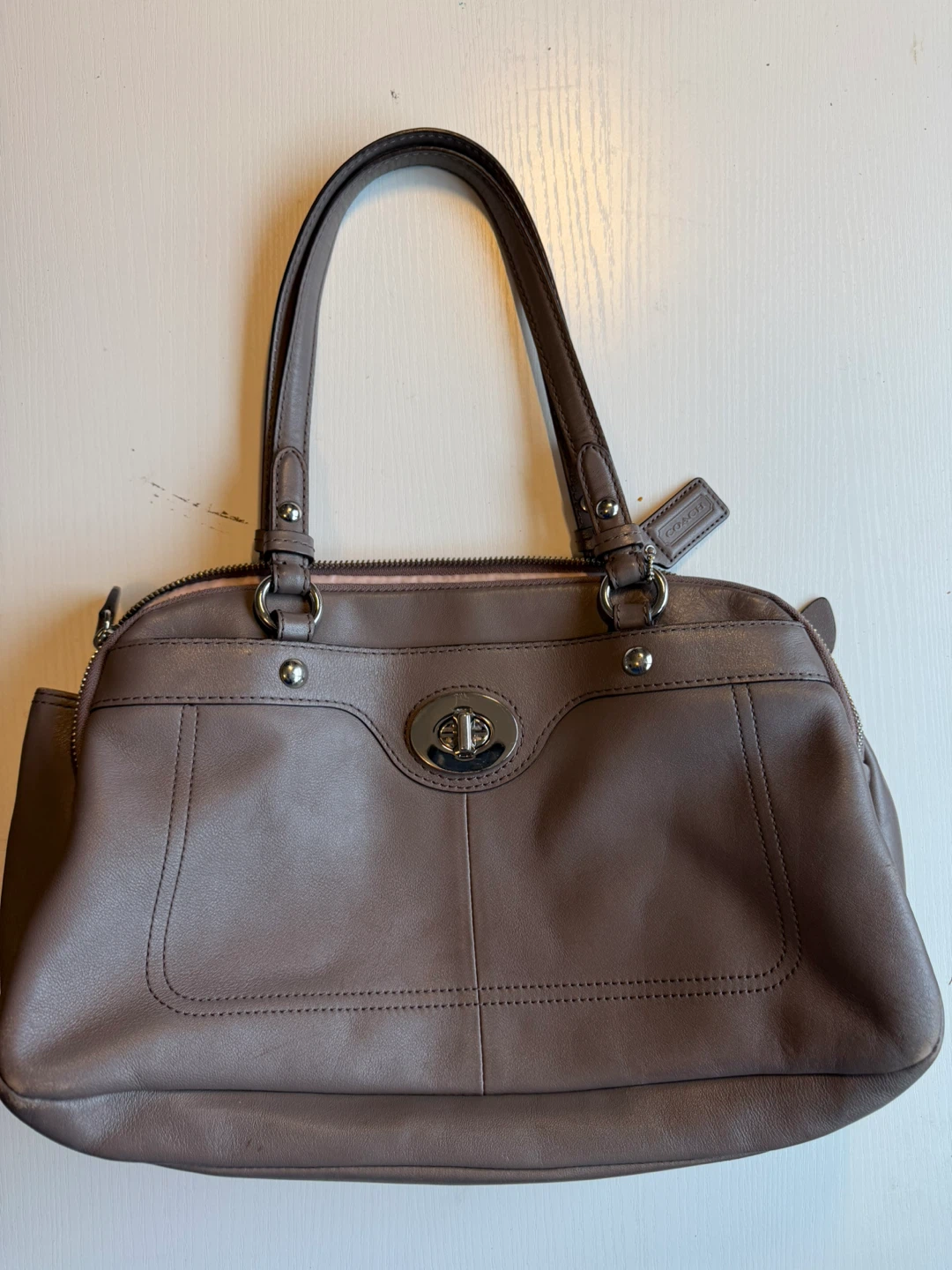 Coach Leather Tote Bag