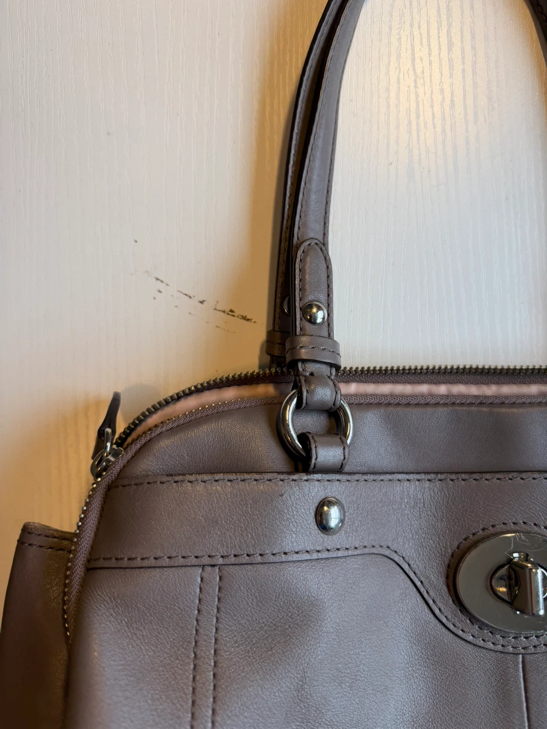 Coach Leather Tote Bag - photo 3