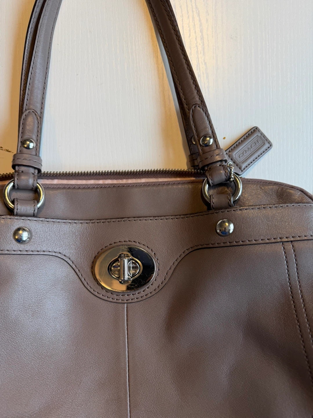 Coach Leather Tote Bag - photo 2