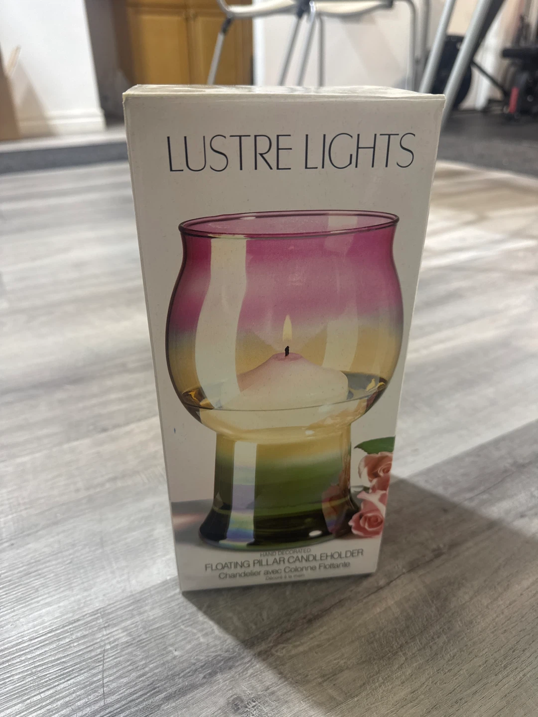 Lustre Lights Floating Pillar Candleholder