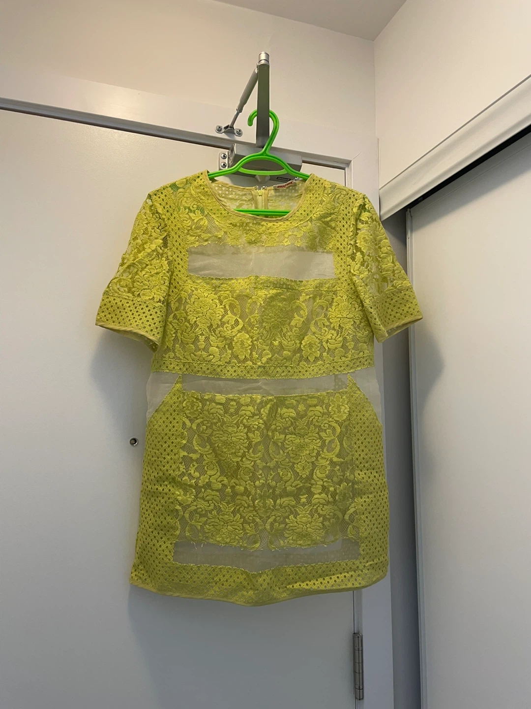 Bright Yellow Lace Dress
