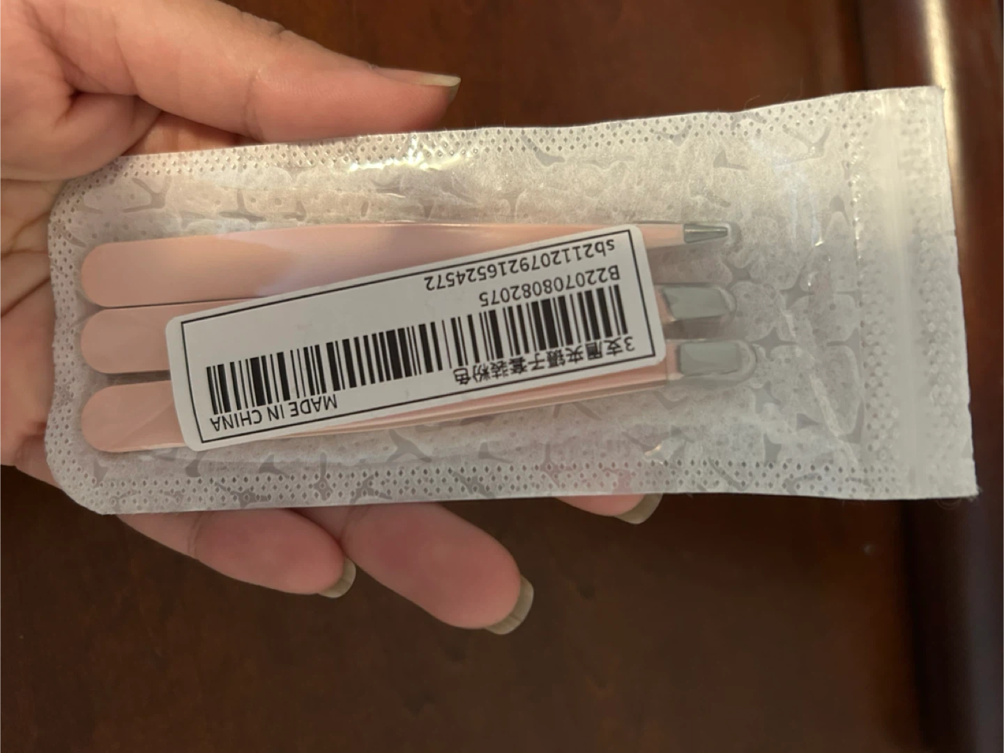 Pink Tweezers Set (3 Piece)