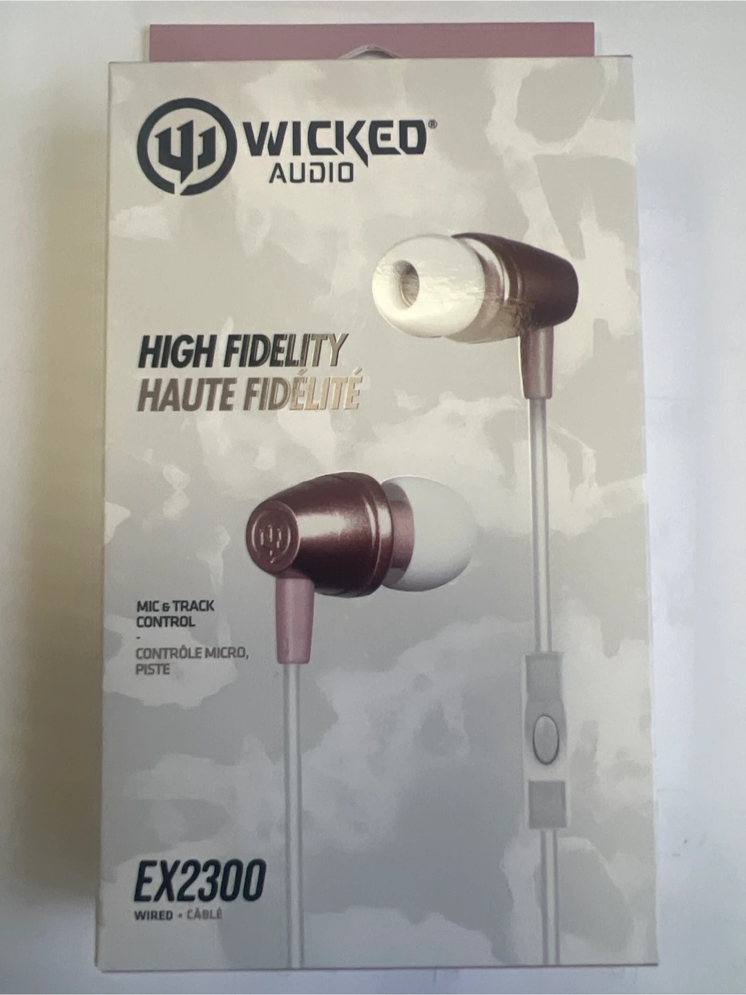 Wicked Audio EX2300 High Fidelity Wired Earbuds - Rose Gold
