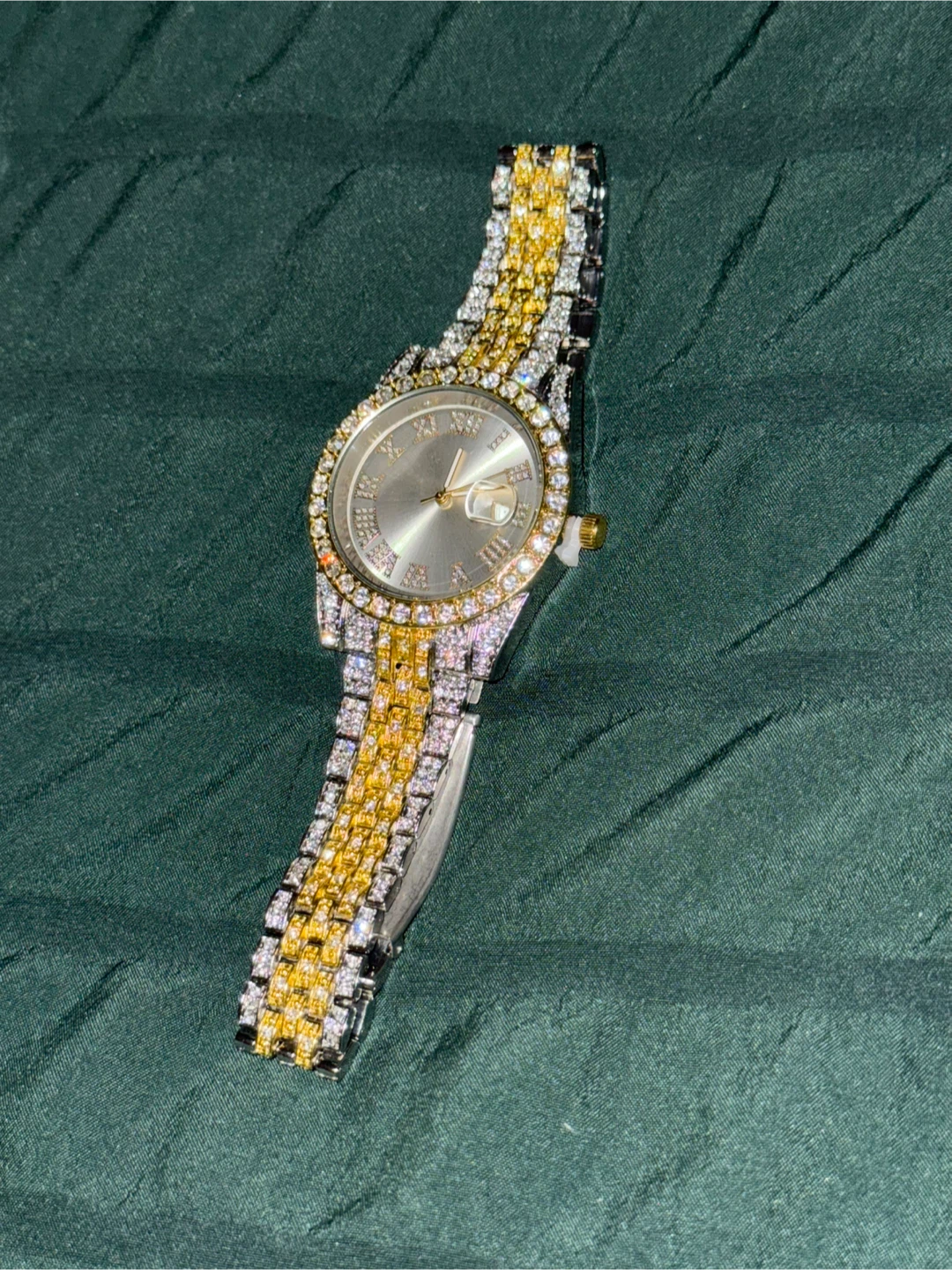 Sparkly Two-Tone Roman Numeral Watch