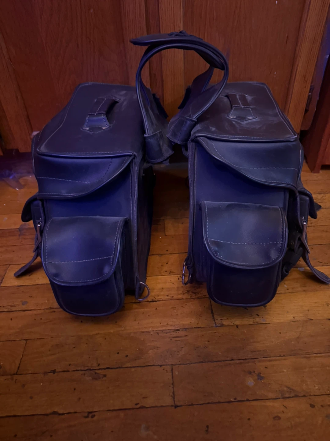 Black Motorcycle Saddlebags - photo 5