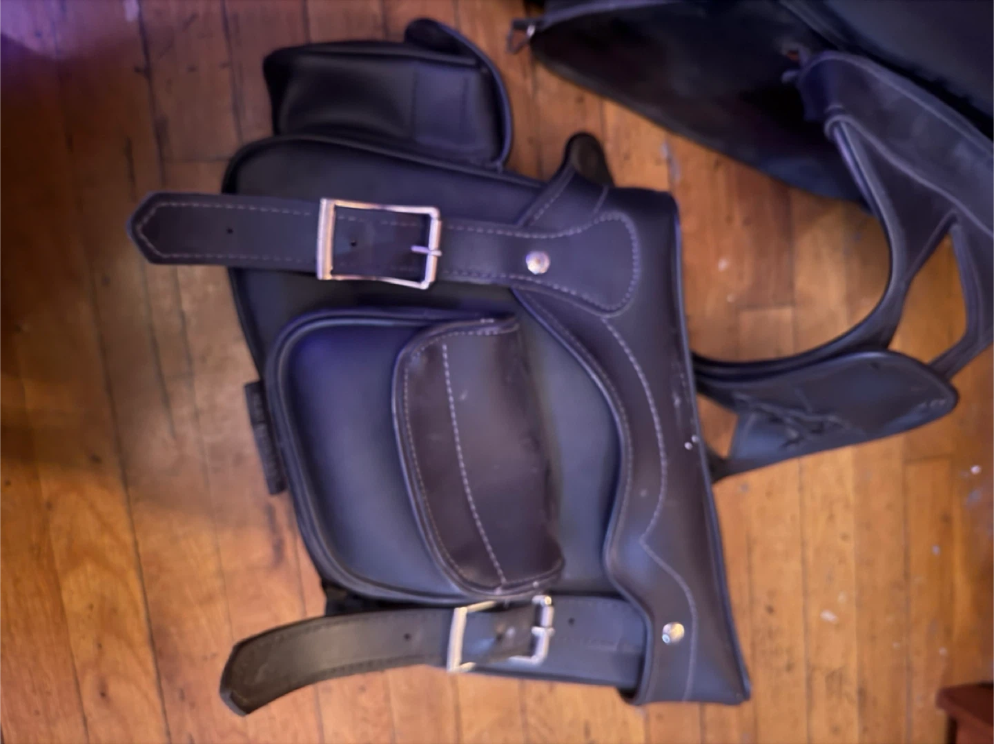 Black Motorcycle Saddlebags - photo 2